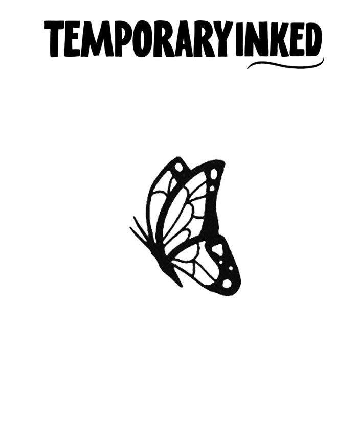 Minimal Moth Tattoo