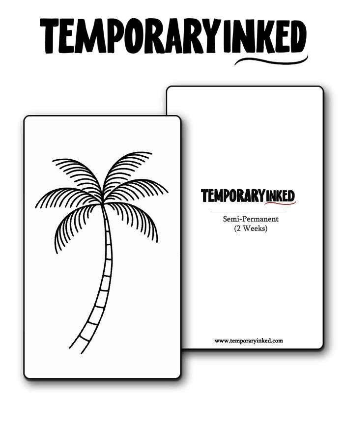 Minimal Palm Tree Tattoo