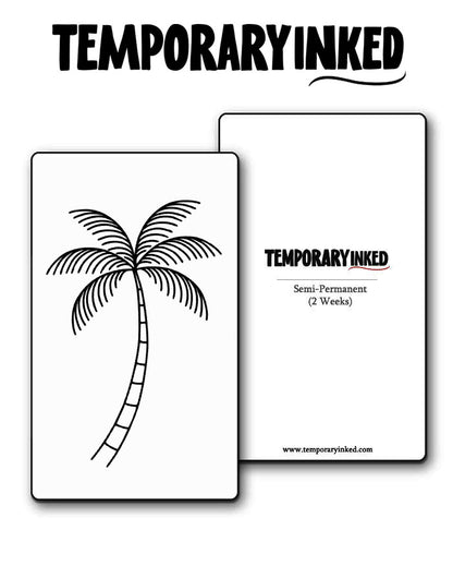 Minimal Palm Tree Tattoo