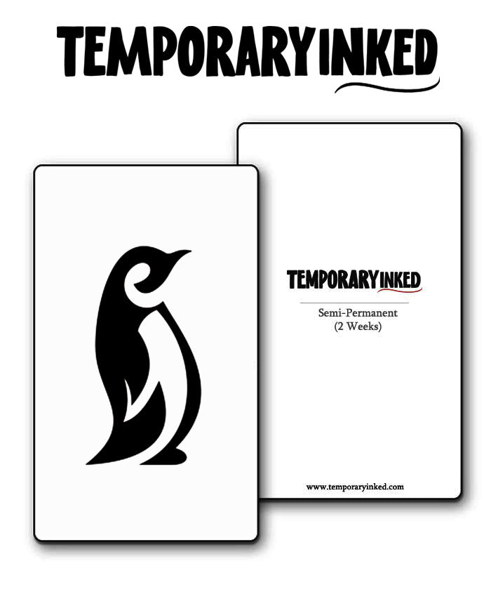 Minimal Penguin Tattoo