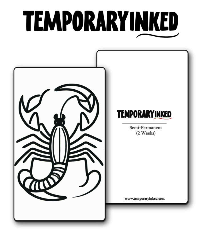 Minimal Scorpion Tattoo