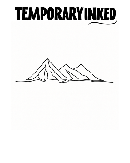 Minimal Summit Sketch Tattoo