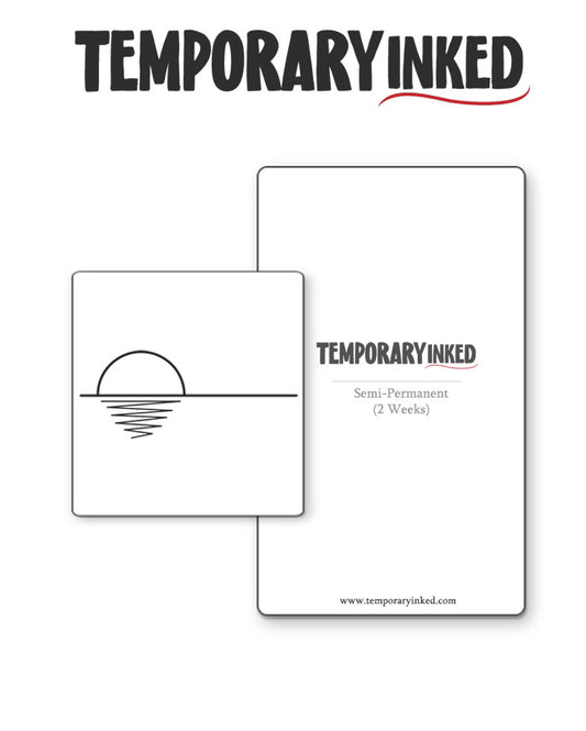 Minimal Sunset Tattoo