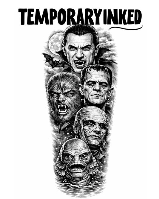 Monsters Half Sleeve XL