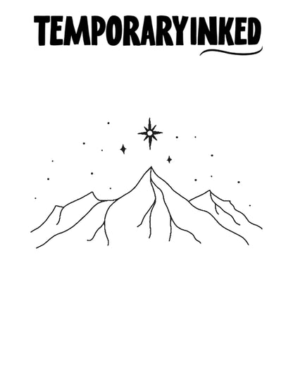 Mountain & Stars Tattoo
