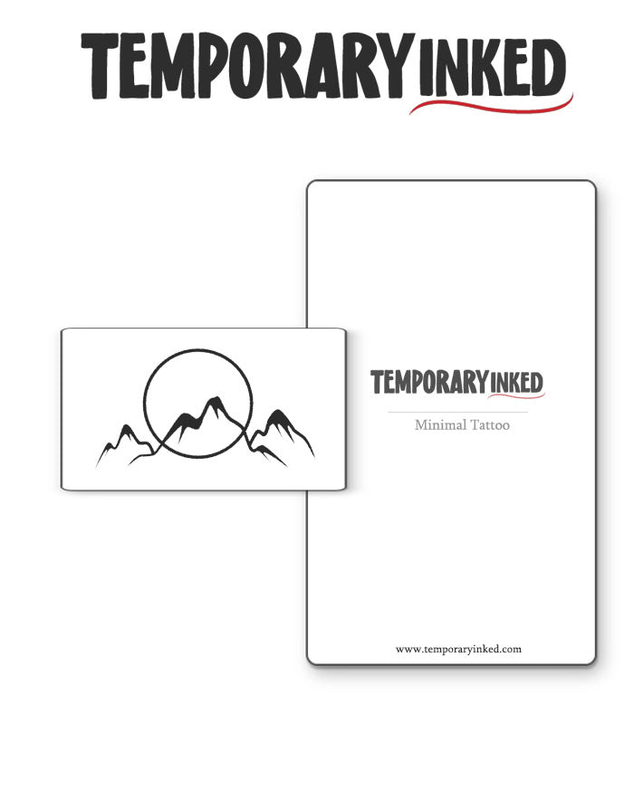 Mountain & Sunrise Tattoo