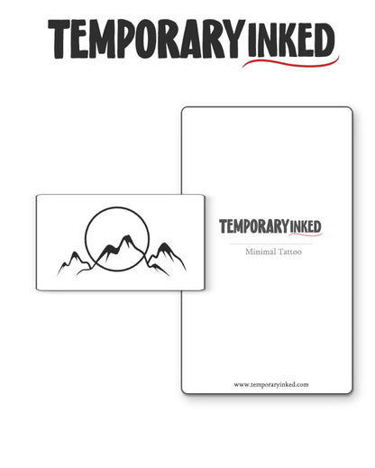 Mountain & Sunrise Tattoo