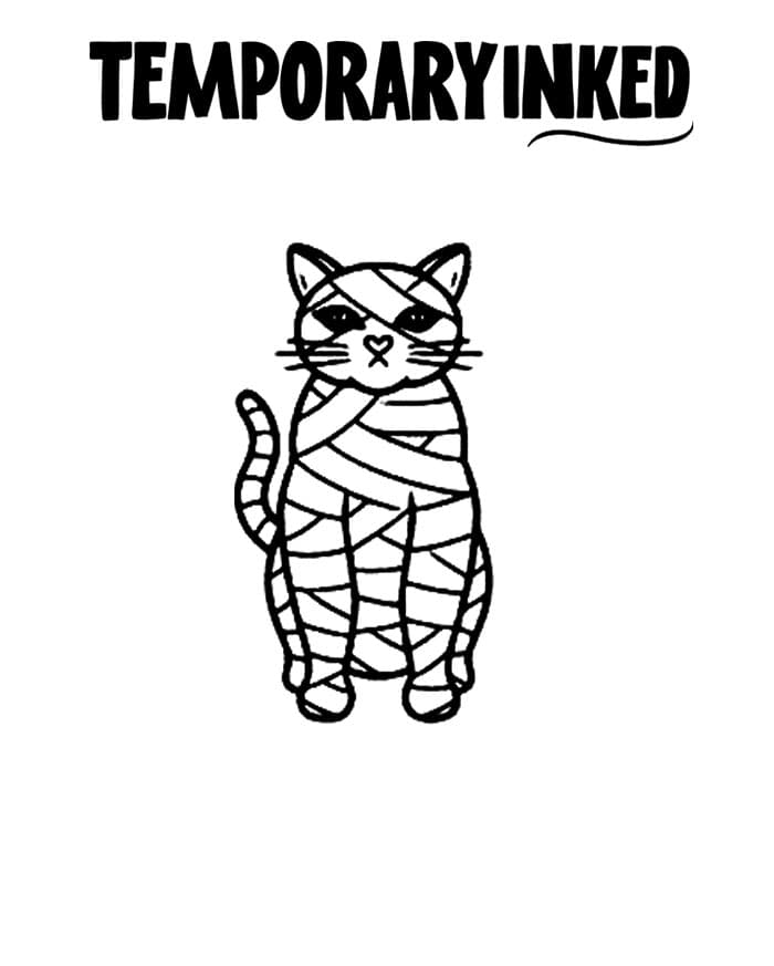 Mummy Cat Tattoo