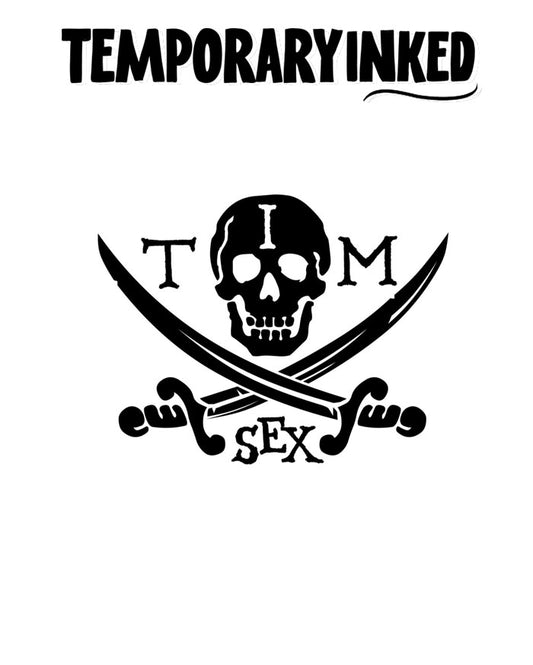 Naughty Pirate Skull Tattoo