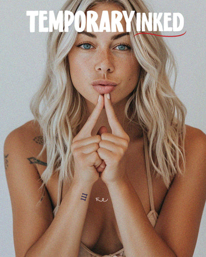 0 Number Temporary Tattoo by TemporaryInked.com | Create Your Own Number Tattoo