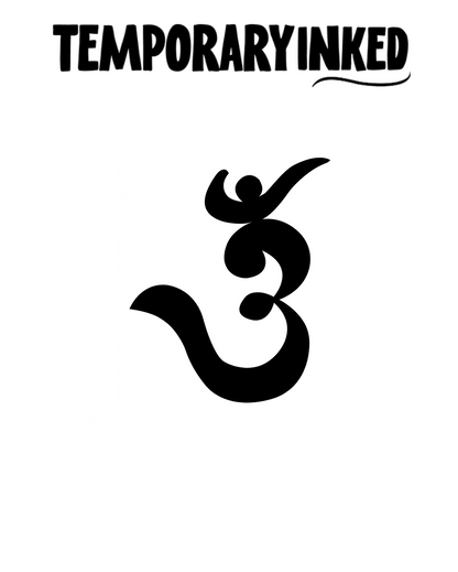 Om Symbol Calligraphy Tattoo