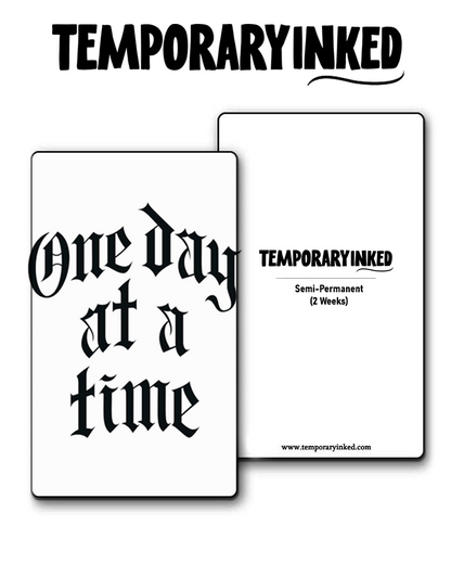 One Day At A Time Tattoo