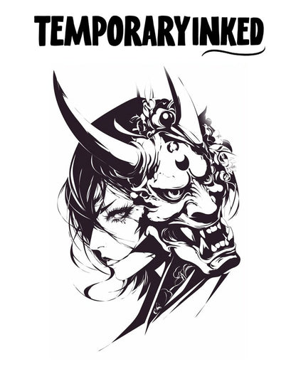 Oni Mask Beauty Tattoo
