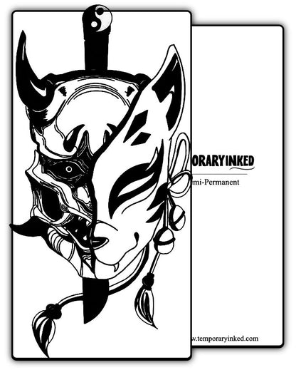 Oni to Kitsune Tattoo