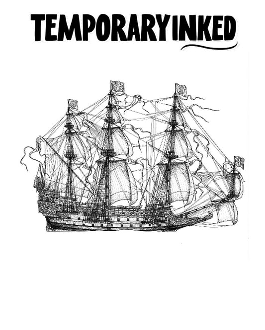 Ornamental Galleon Tattoo