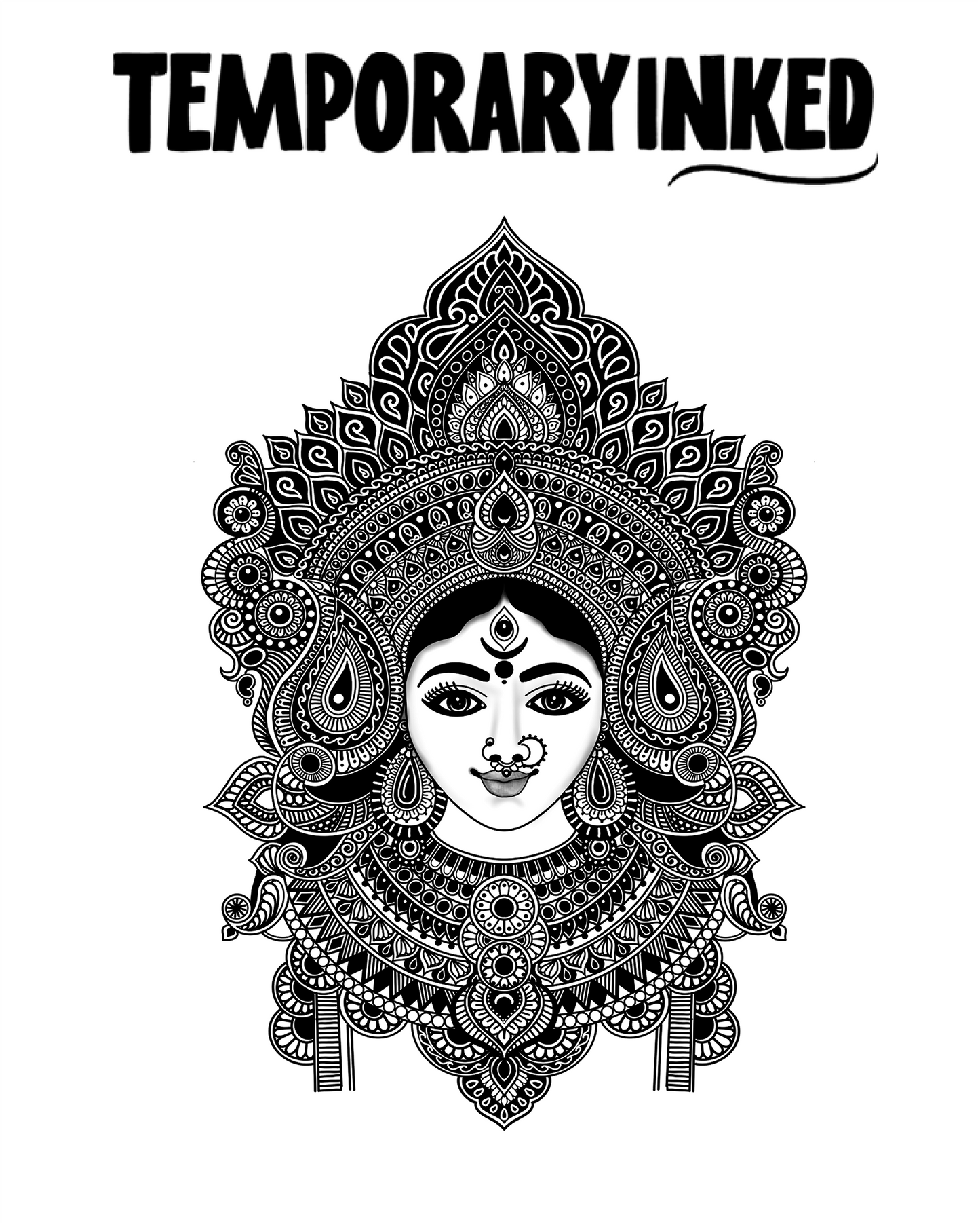 Ornate Mandala Goddess Tattoo