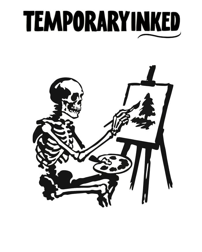 Painter Skull Tattoo