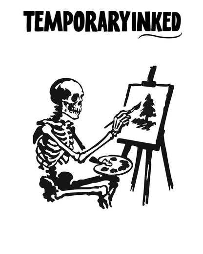 Painter Skull Tattoo