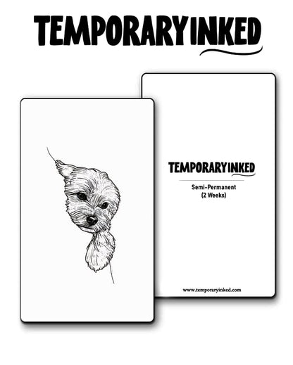 Peekaboo Puppy Tattoo