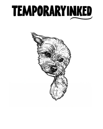 Peekaboo Puppy Tattoo