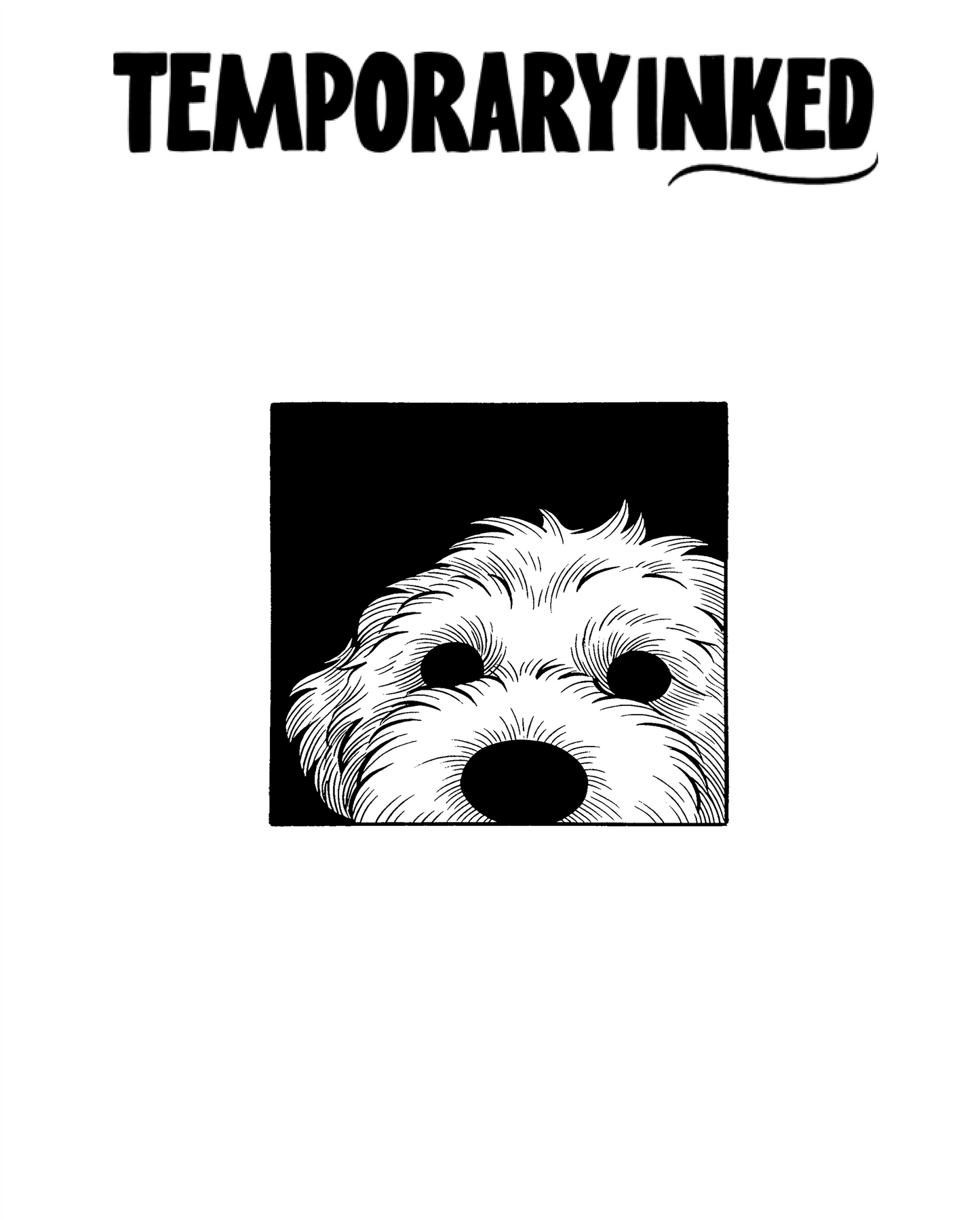 Peeking Pup Tattoo