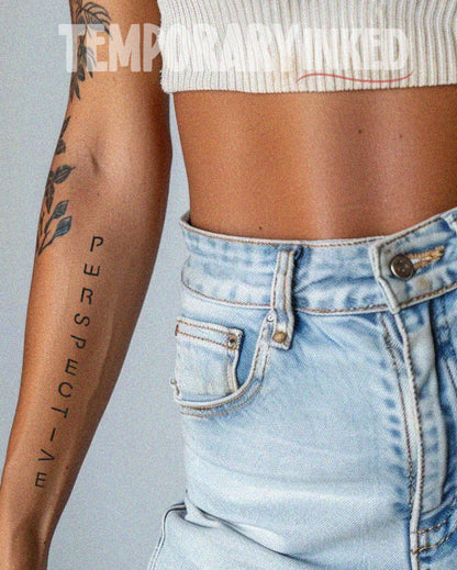 Shop Perspective Tattoo - Temporary Tattoo By TemporaryInked.com