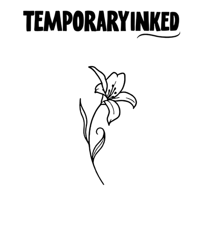 Petal Lily Tattoo