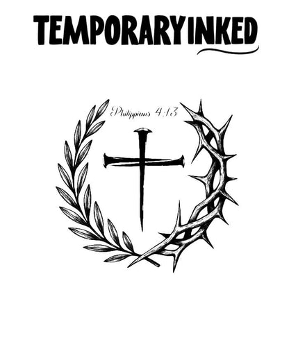 Philippianss 4:13 Tattoo - Temporary Tattoos by TemporaryInked Tattoos