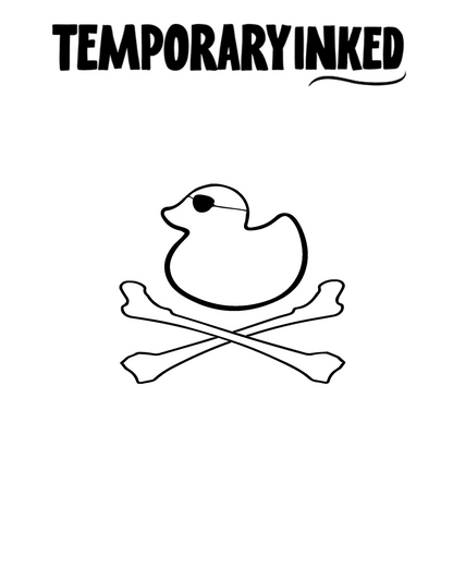 Pirate Rubber Duck Tattoo