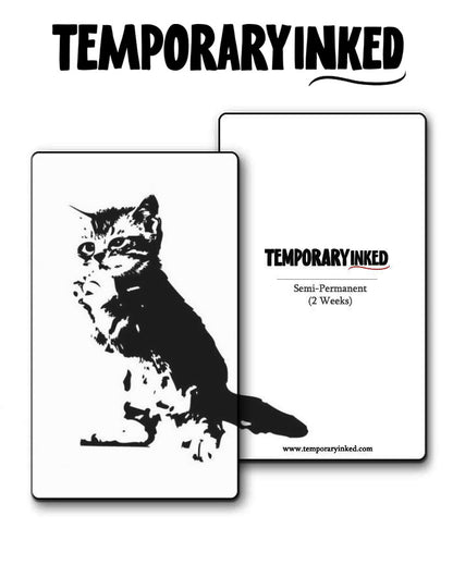 Praying Kitten Tattoo