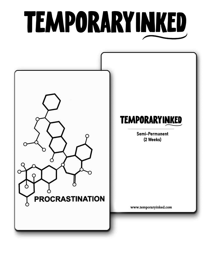 Procrastnation Chemical Tattoo
