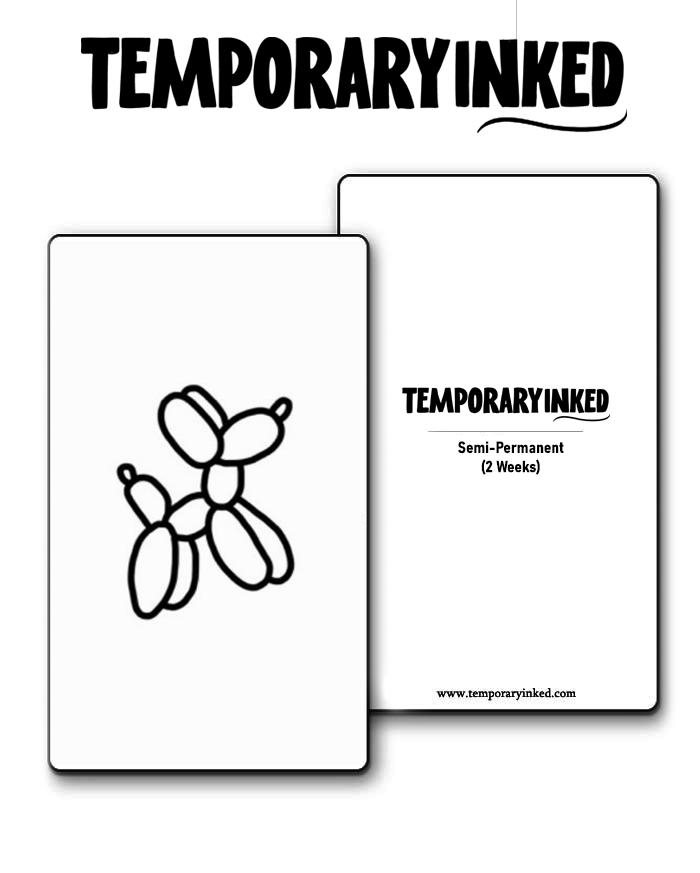 Puppy Balloon Tattoo