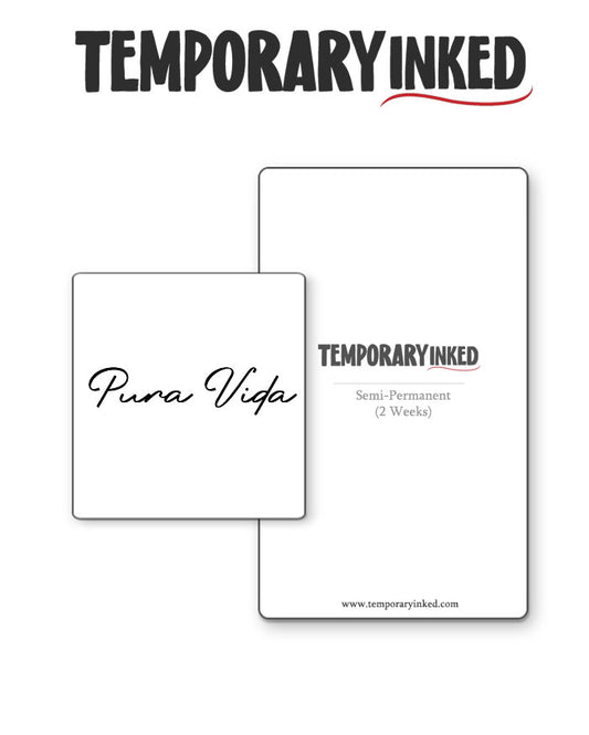 Pura Vida "Pure Life" Tattoo