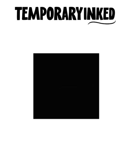 Pure Black Square Small Tattoo