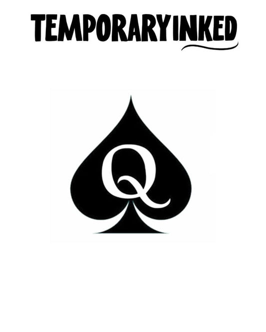 Queen of Spades Small Tattoo
