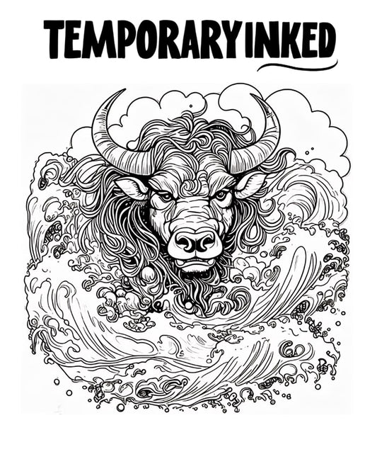 Raging Bullstorm XL Tattoo