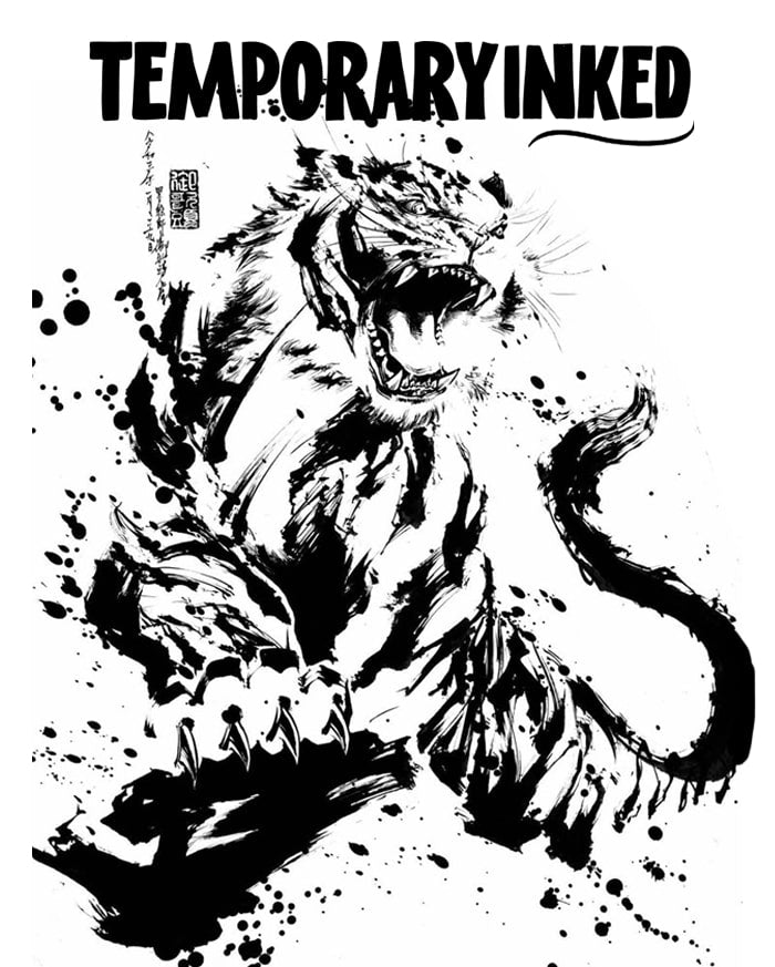 Raging Ink Tiger Tattoo