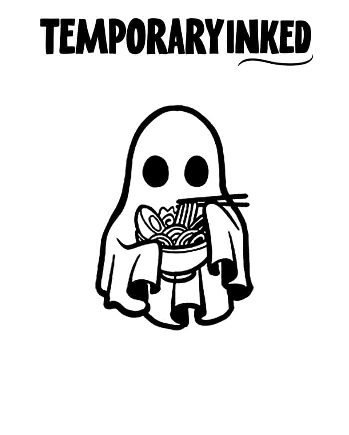 Ramen Ghost Phantom Tattoo
