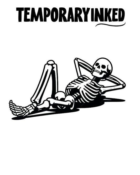 Relaxing Skeleton Tattoo