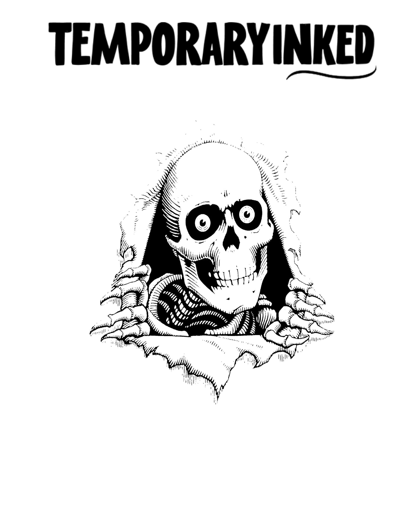 Ripped Skeleton Tattoo