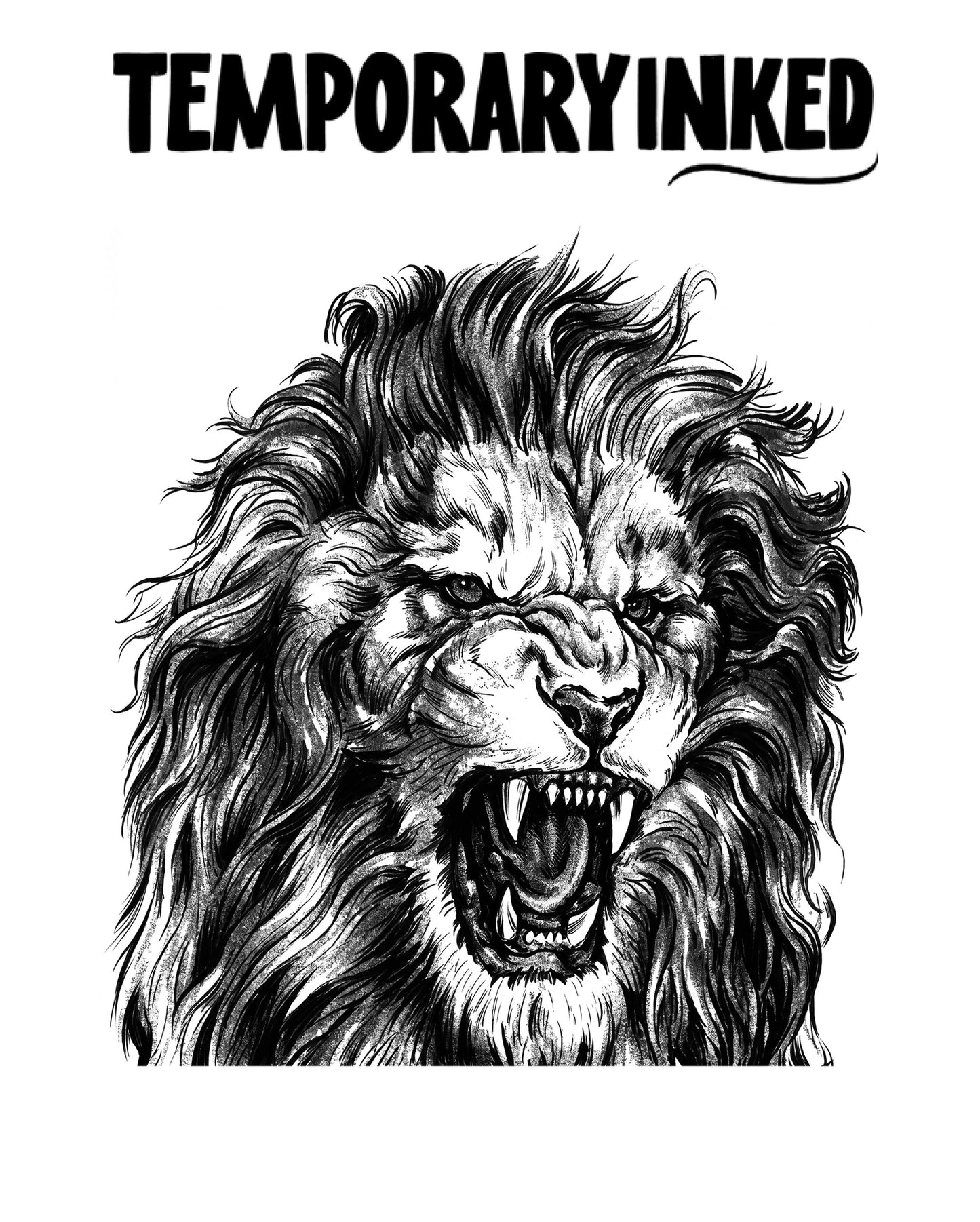 Roaring Lion Head Tattoo