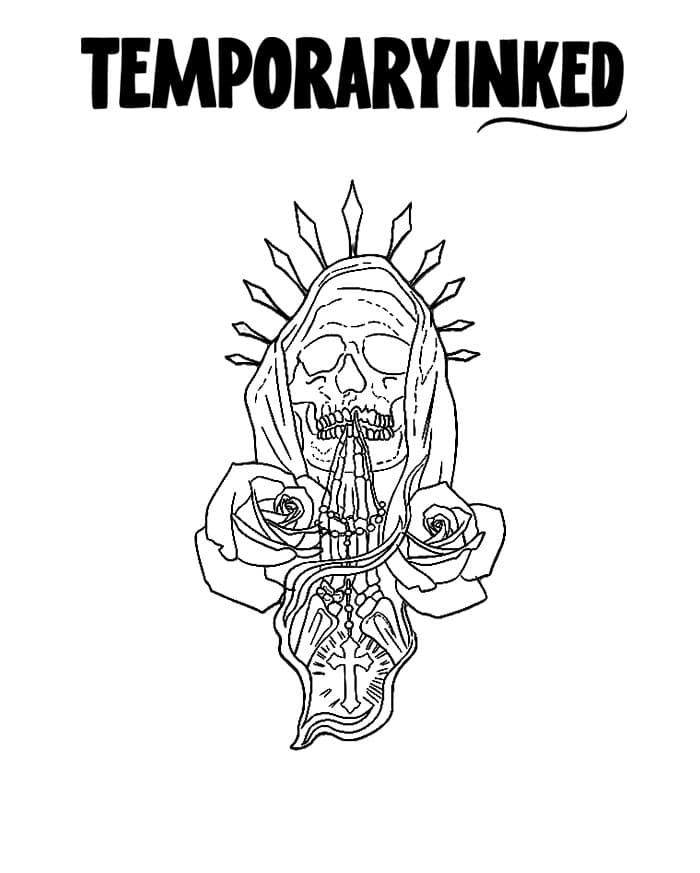 Rosary of Bones Tattoo