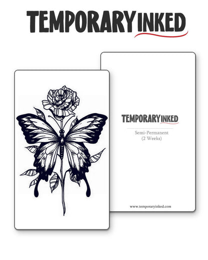 Rose & Wings Tattoo