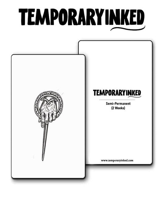 Rounded Dagger Small Tattoo