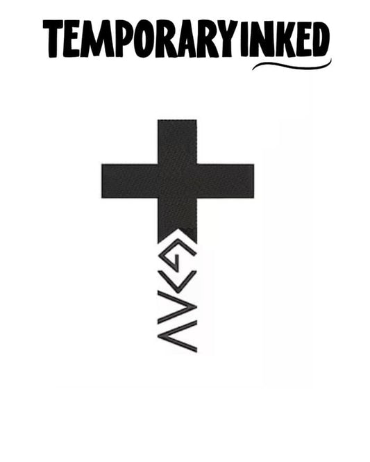 Runic Crucifix Tattoo