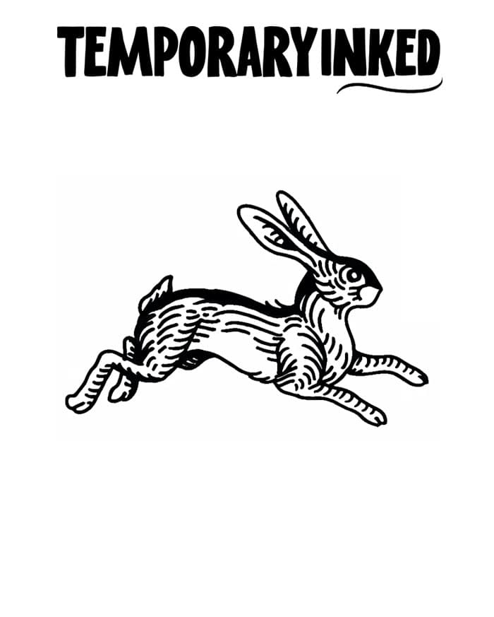 Running Rabbit Tattoo