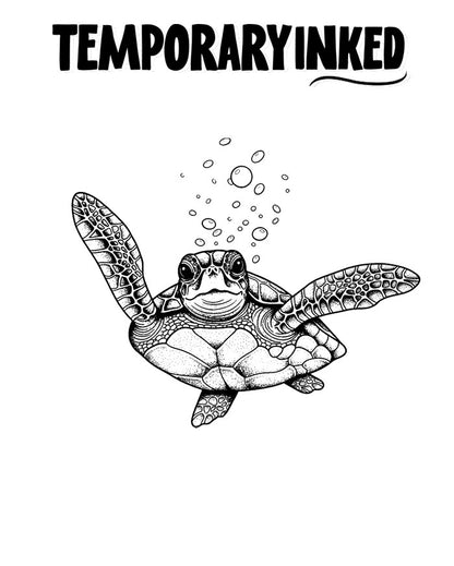 Sea Turtle Realism Tattoo