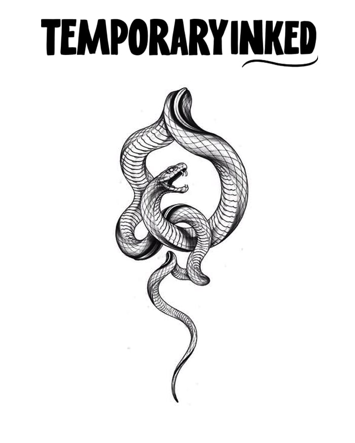 Serpent Spiral Tattoo