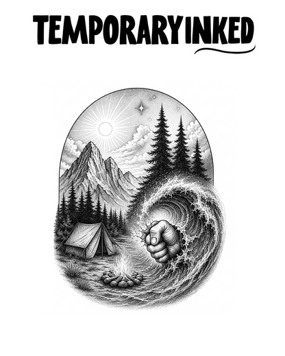 Shade Forest Wave Tattoo