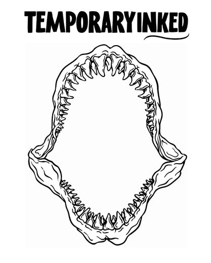 Sharks Teeth XL Tattoo